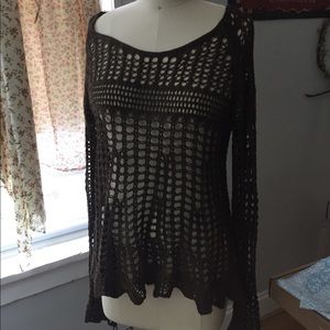 Free People Crochet Sweater